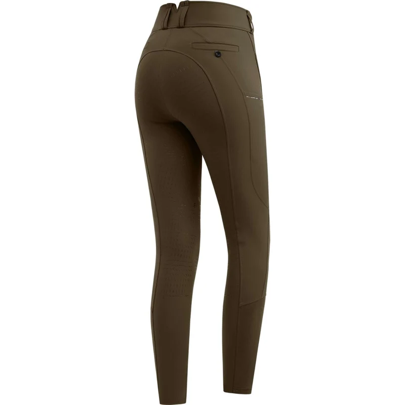 ELT Pantalon d'Équitation Mathilda Glam High Waist Vert/Marron