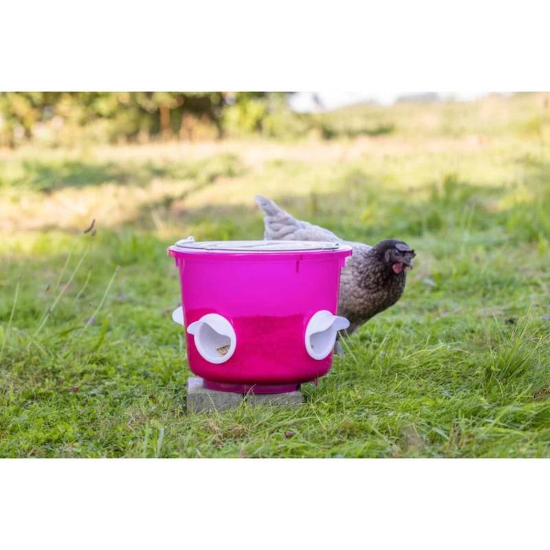Kerbl Seau à Nourriture Poulets Rose