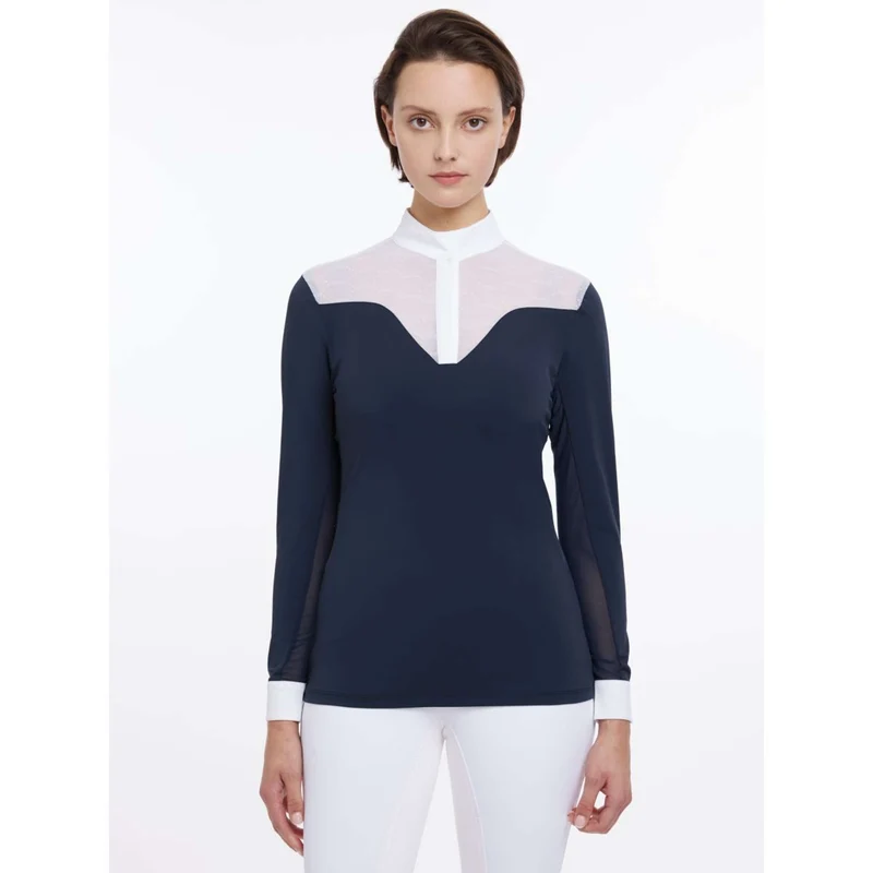 LeMieux T-shirt de Concours Emily Longues Manches SS25 Marin