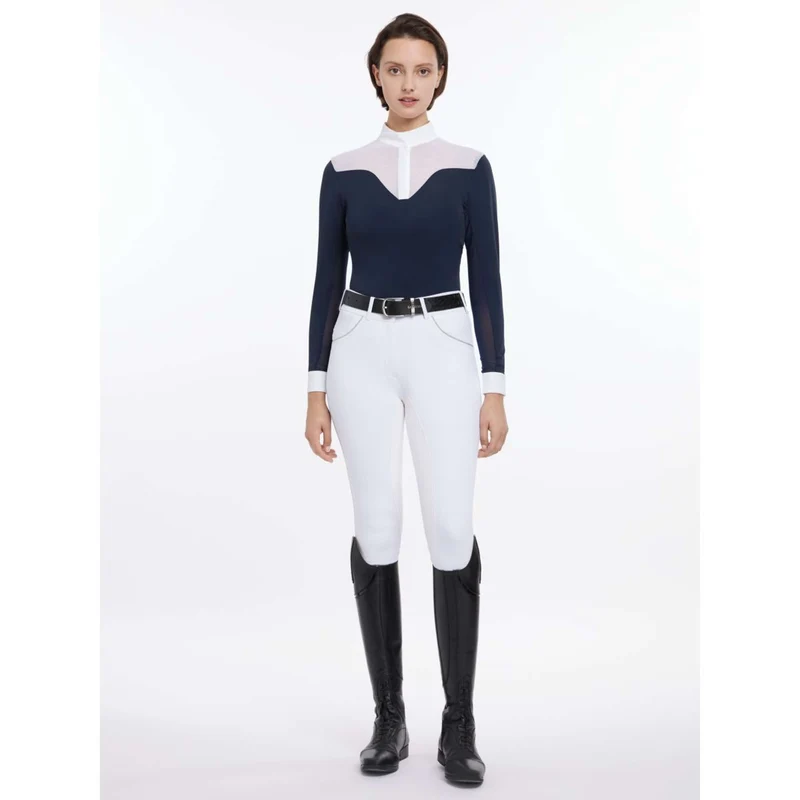 LeMieux T-shirt de Concours Emily Longues Manches SS25 Marin
