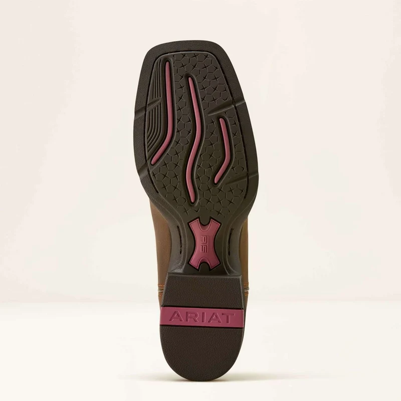 Ariat Bottes Western Round Up Wide Square Toe Sassy Brown