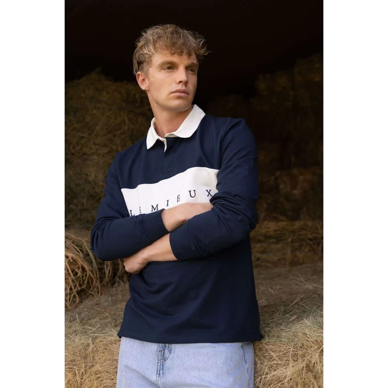 LeMieux Polo de Rugby Hommes Marin