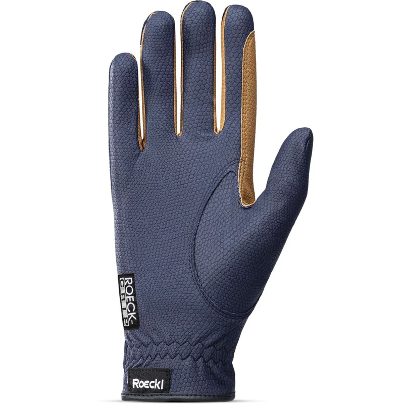 Roeckl Gants d'Équitation Malta Navy/Caramel