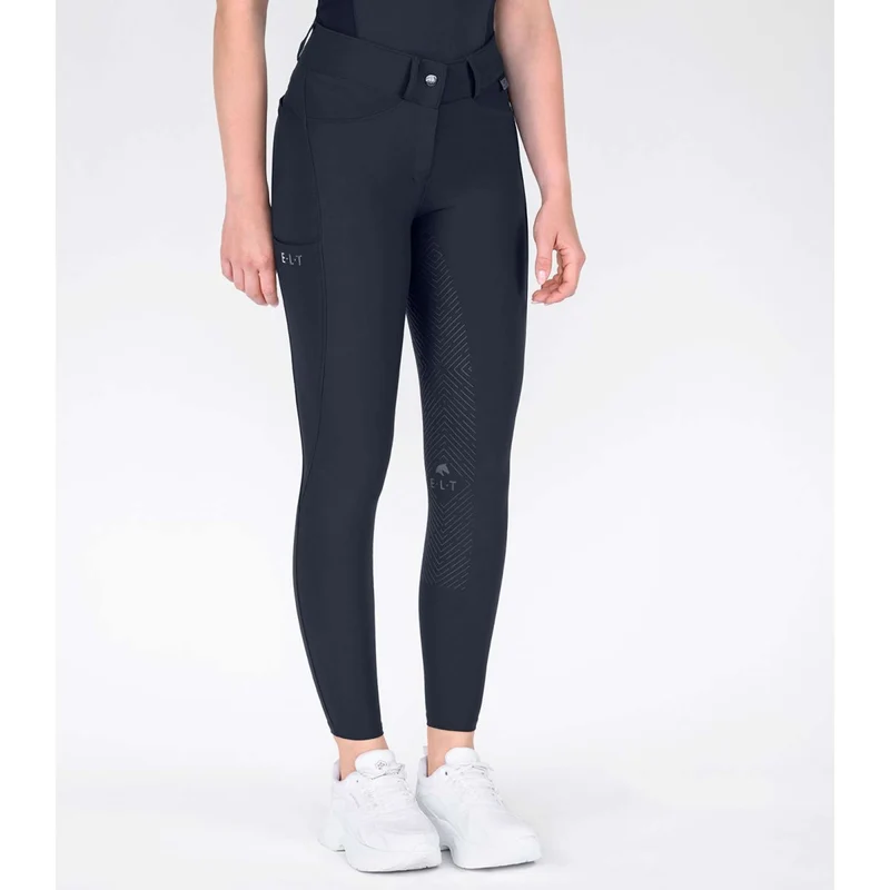 ELT Pantalon d'Équitation Comfort Ride silicone Bleu profond