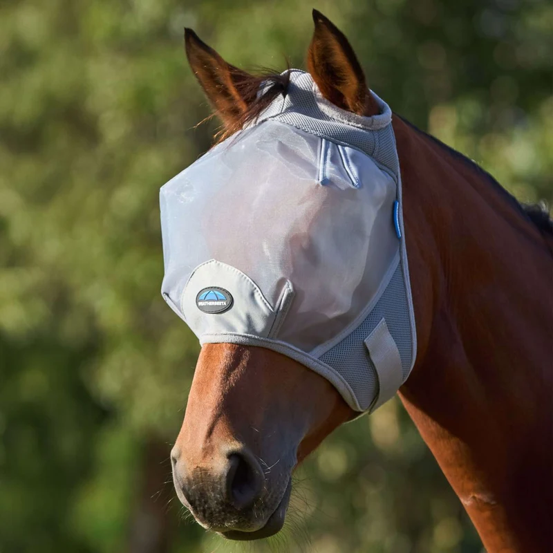 WeatherBeeta Masque Anti-Mouches ComFiTec Durable sans Oreilles Gris
