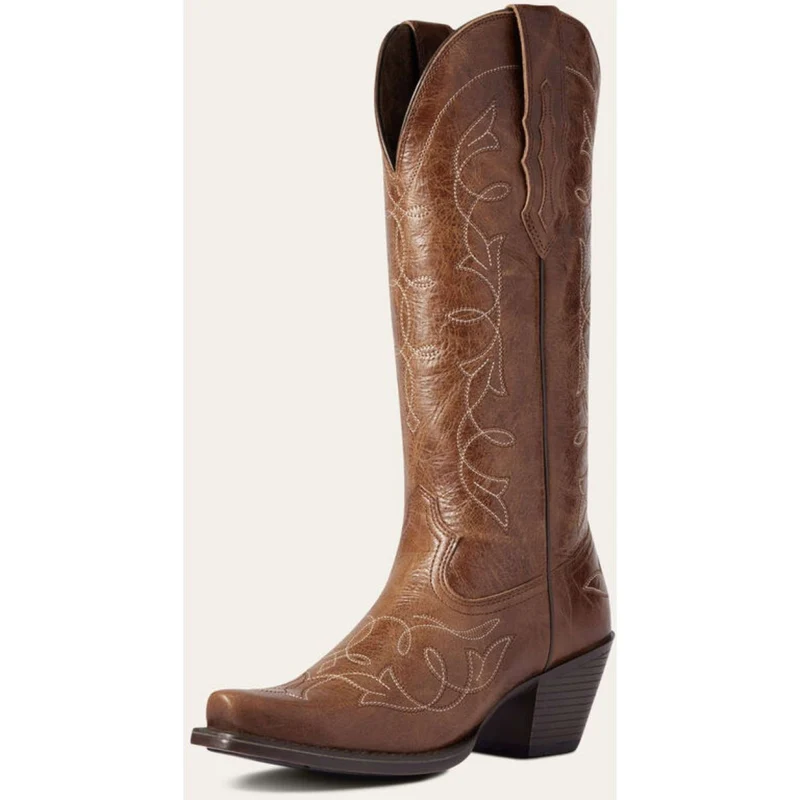 Ariat Bottes Western Heritage D Toe StretchFit Femme Dark Tan