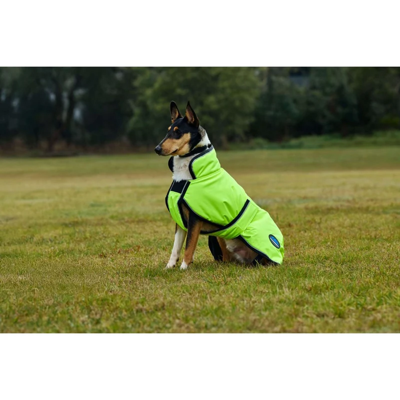 WeatherBeeta Couverture pour Chien ComFiTec Reflective 300D Deluxe Showerproof Jaune