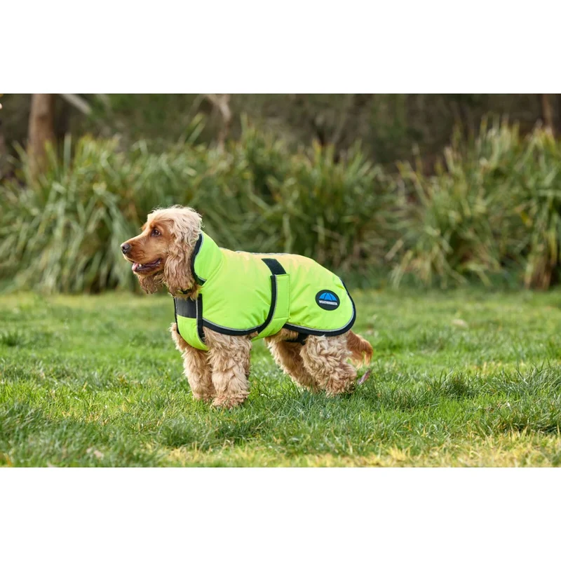 WeatherBeeta Couverture pour Chien ComFiTec Reflective 300D Deluxe Showerproof Jaune