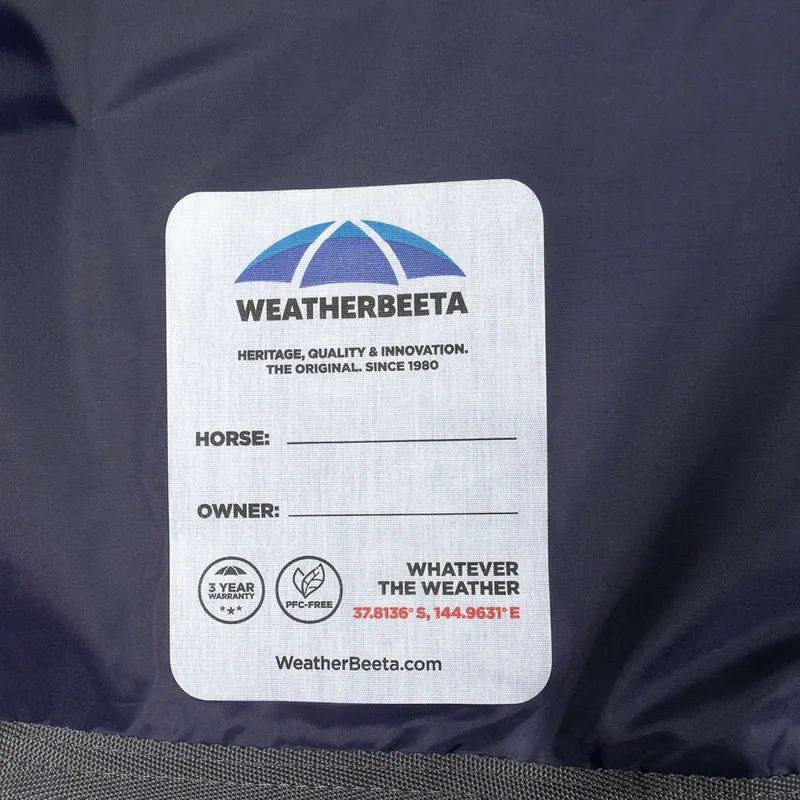 WeatherBeeta ComFiTec Tyro Turnout Standard Neck 50g Navy/Charcoal