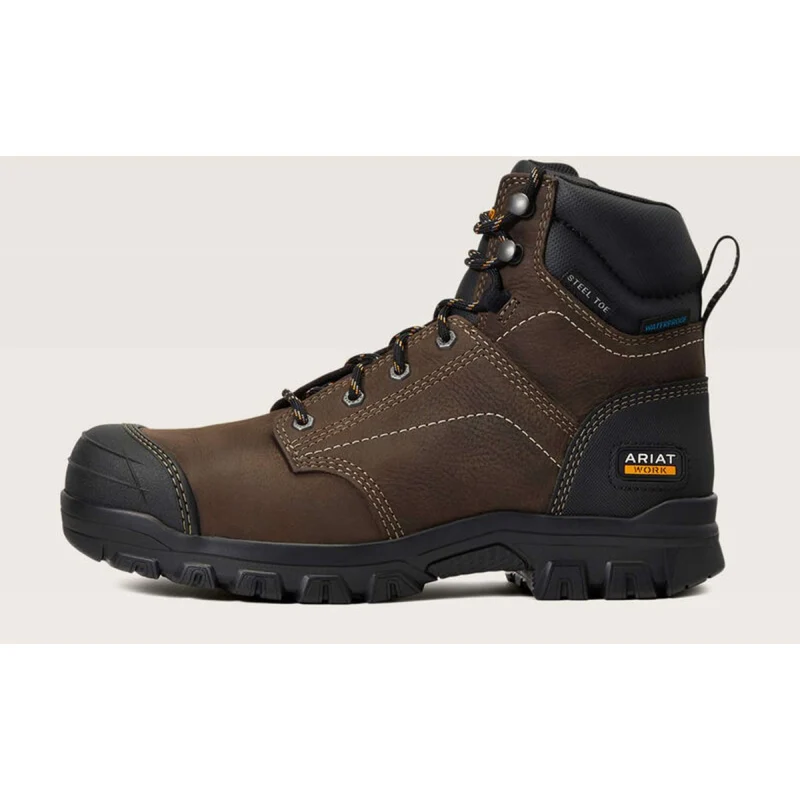 Ariat Chaussures d’extérieur Treadfast Waterproof Steel Toe Femme Marron foncé
