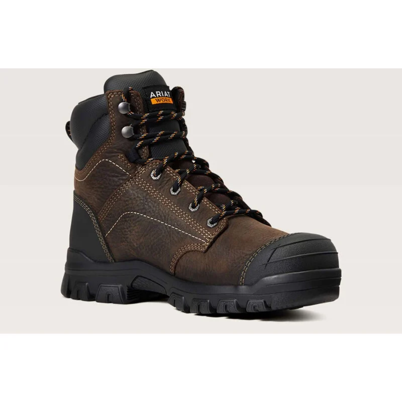 Ariat Chaussures d’extérieur Treadfast Waterproof Steel Toe Femme Marron foncé