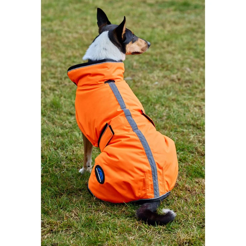 WeatherBeeta Couverture pour Chien ComFiTec Reflective 300D Deluxe Showerproof Orange