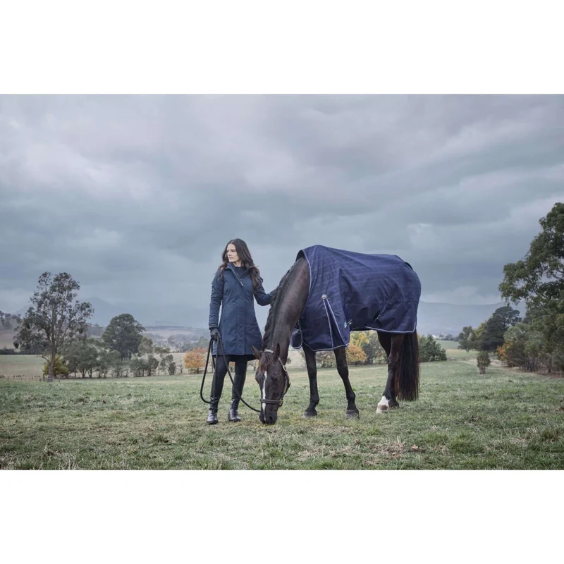 WeatherBeeta ComFiTec Prelim Turnout 220g Navy Embossed Plaid