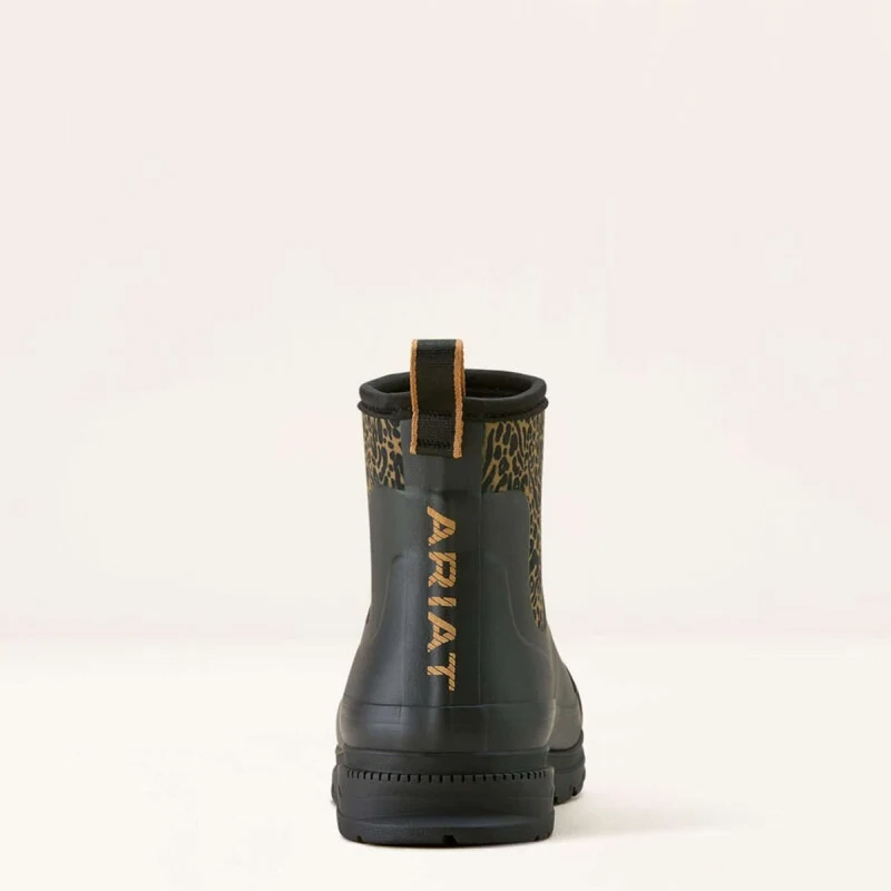 Ariat Bottes de pluie Kelmarsh Shortie Femme Black/Ocelot Print