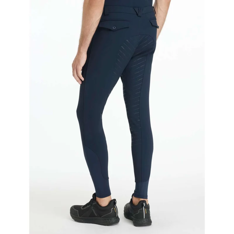 LeMieux Pantalon d'Équitation Sports Full Grip Hommes Marin
