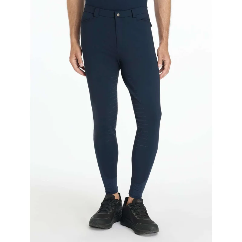LeMieux Pantalon d'Équitation Sports Full Grip Hommes Marin
