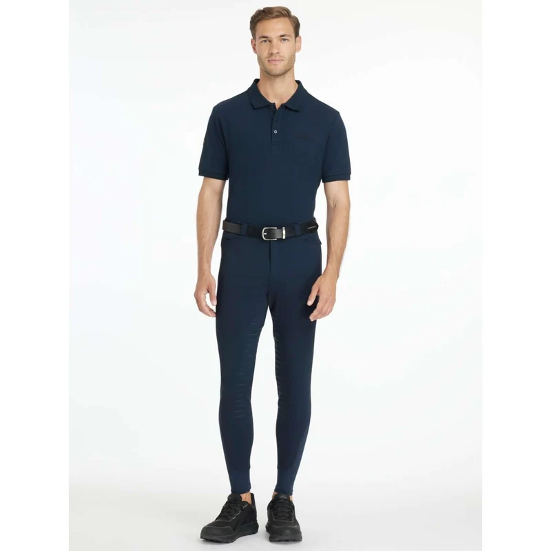 LeMieux Pantalon d'Équitation Sports Full Grip Hommes Marin
