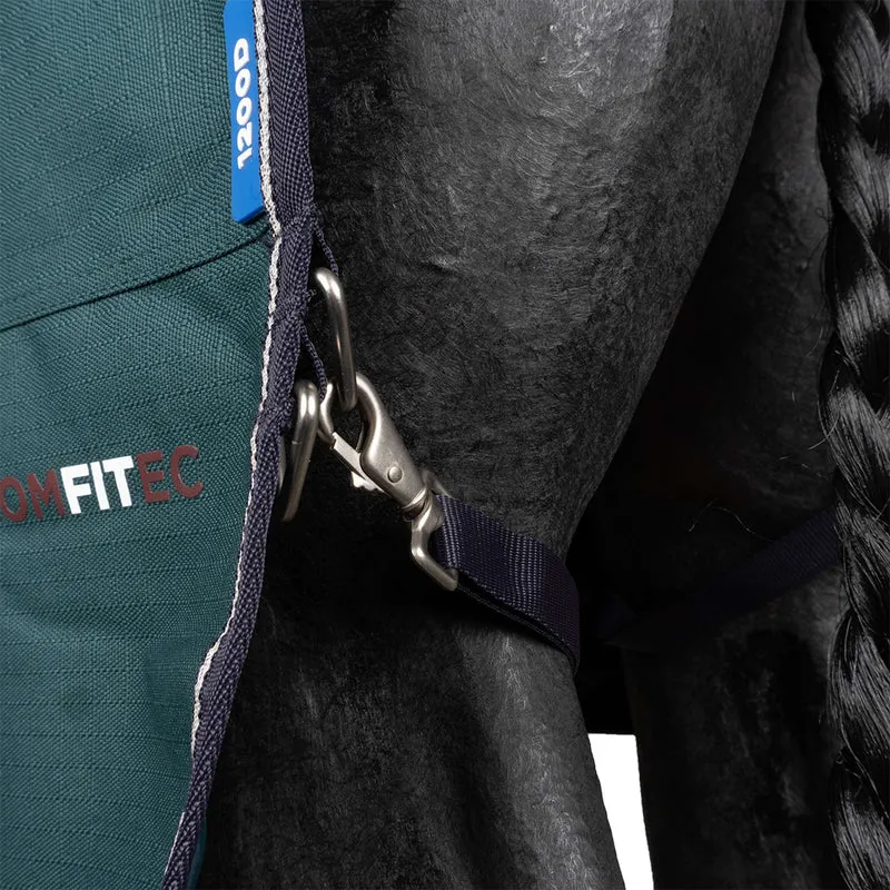WeatherBeeta ComFiTec Plus Dynamic Turnout Detach-A-Neck 100g Forest Green/Navy