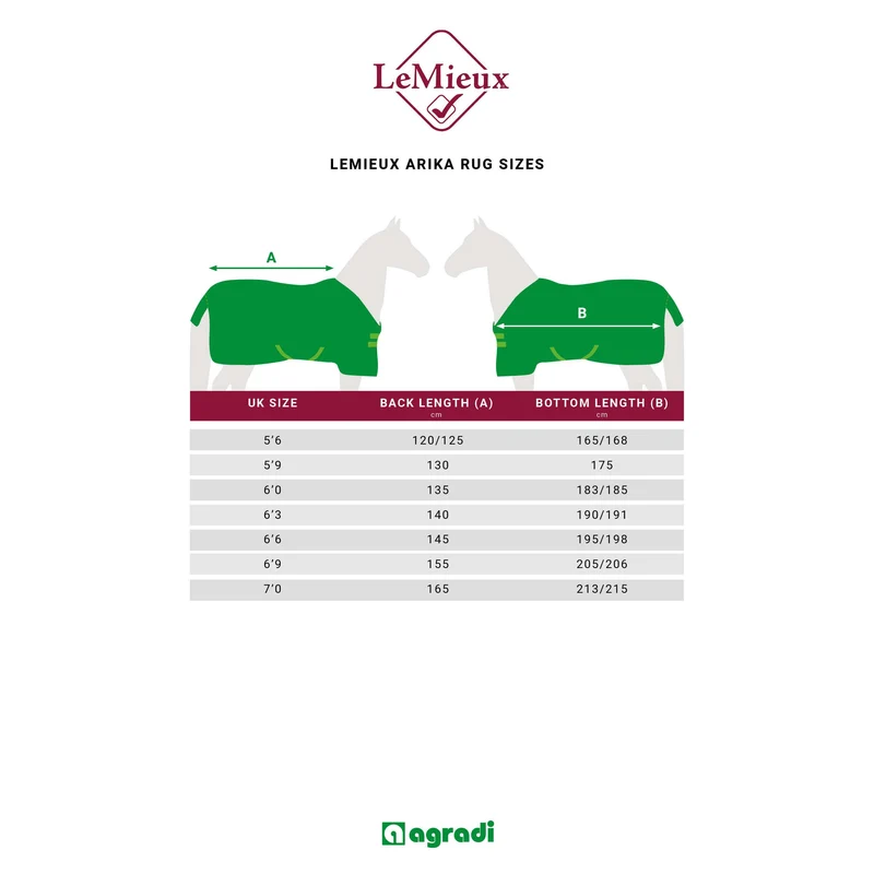 LeMieux Couvertures d'Extérieur Arika 600D 200g Alpine