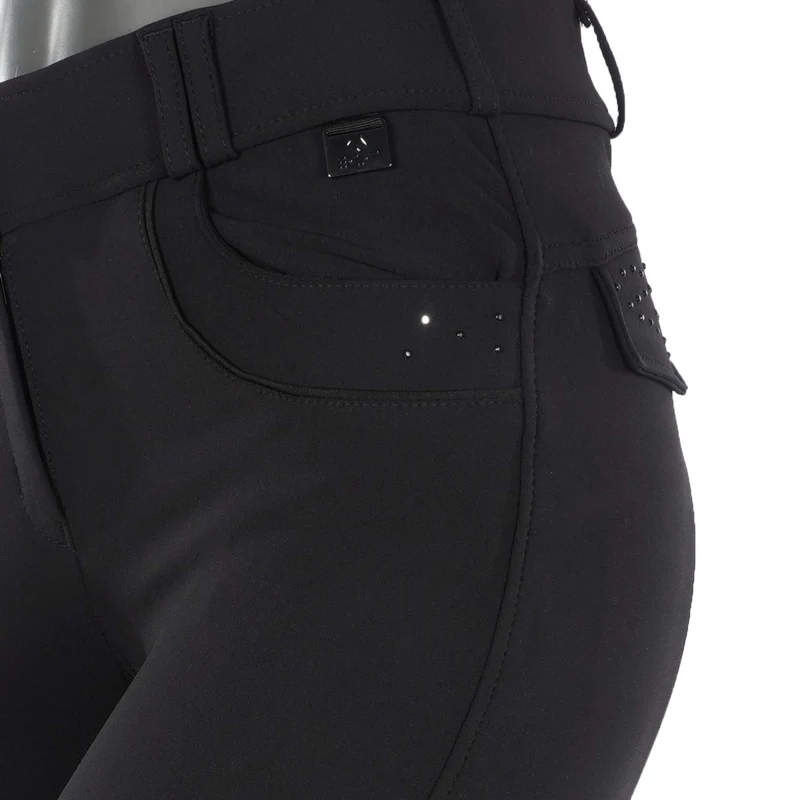 ELT Pantalon d'Équitation Kassandra Taille Haute Noir