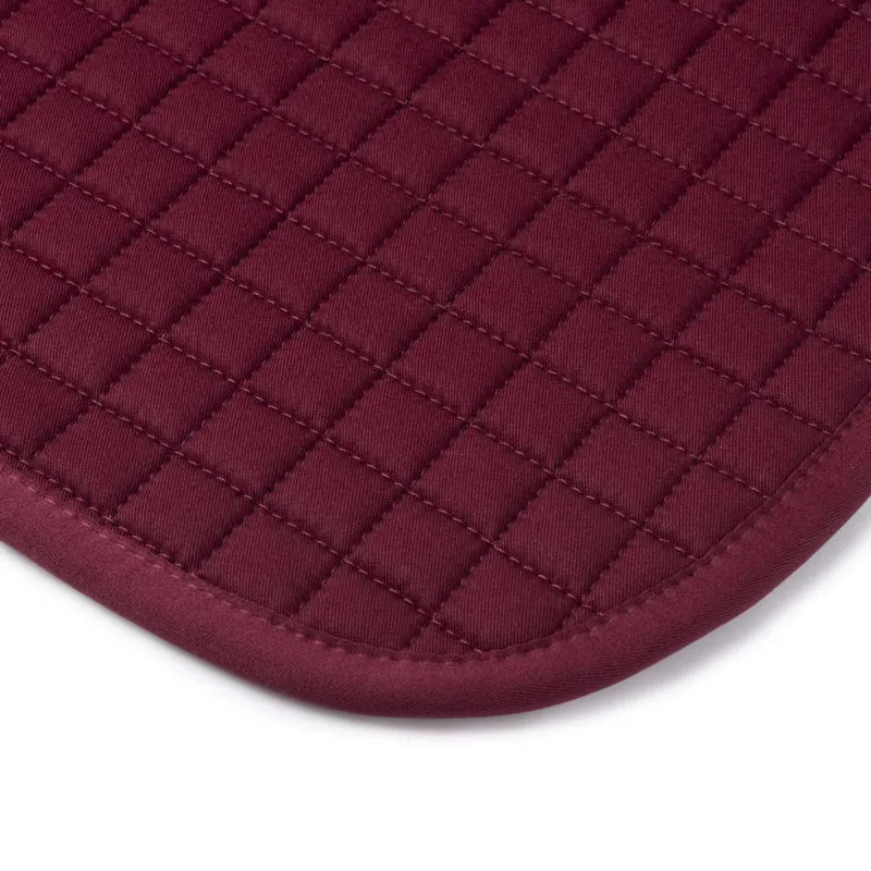 LeMieux Tapis de Selle Cotton Square Close Contact Bordeaux
