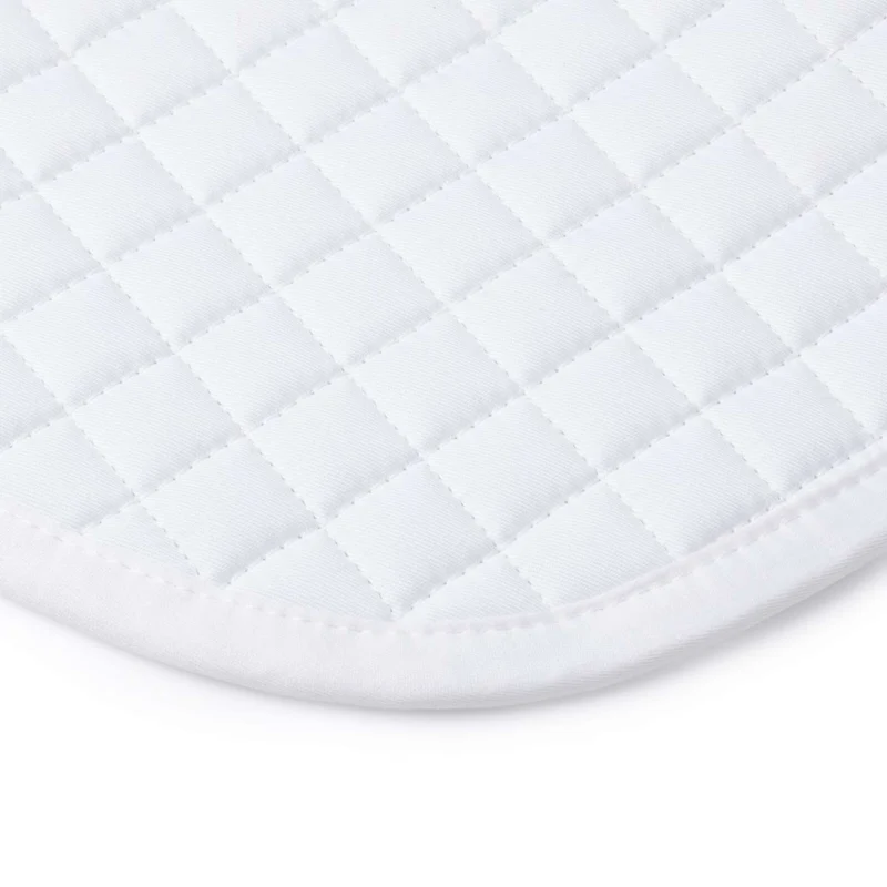 LeMieux Tapis de Selle Cotton Half Square Close Contact Blanc