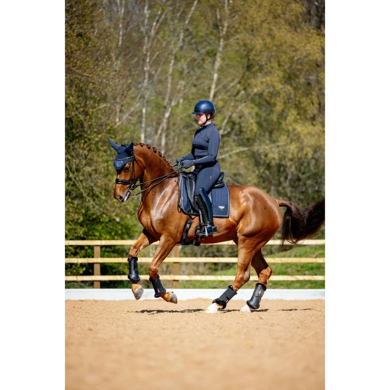 LeMieux Tapis de Selle Puissance Suede Dressage Marin