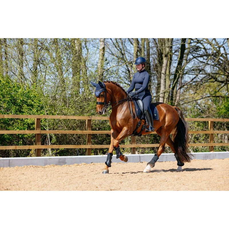 LeMieux Tapis de Selle Puissance Suede Dressage Marin