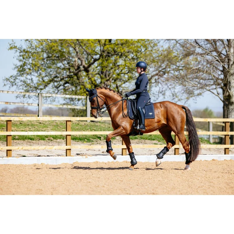 LeMieux Tapis de Selle Puissance Suede Dressage Marin
