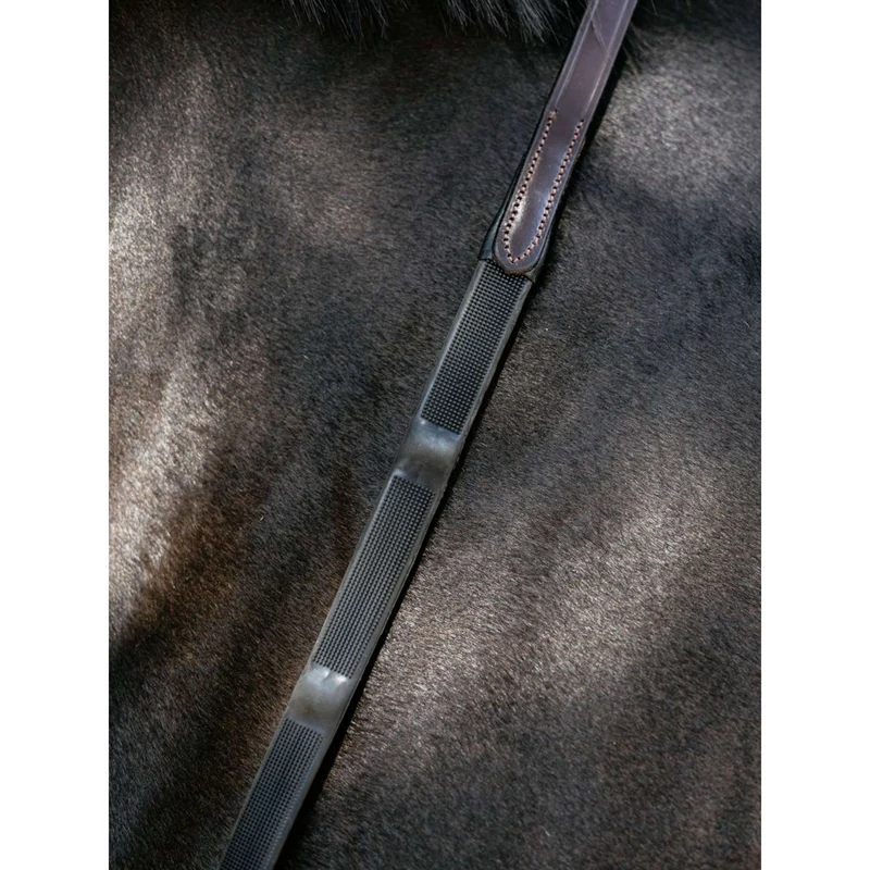 LeMieux Rênes Ergo Grip Rubber Marron