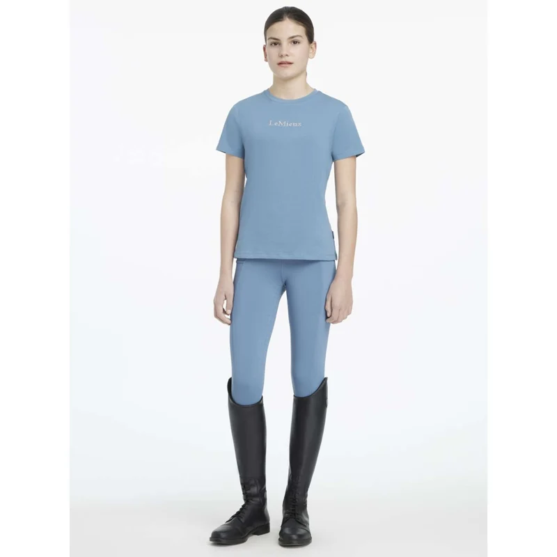 LeMieux T-Shirt Young Rider Classique Ice Blue