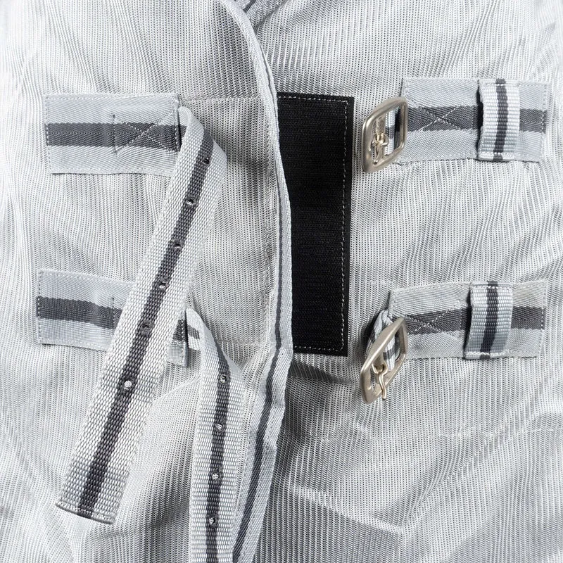 Waldhausen Couverture Anti-Mouches Protect avec Cou Indépendant Gris argenté/Gris