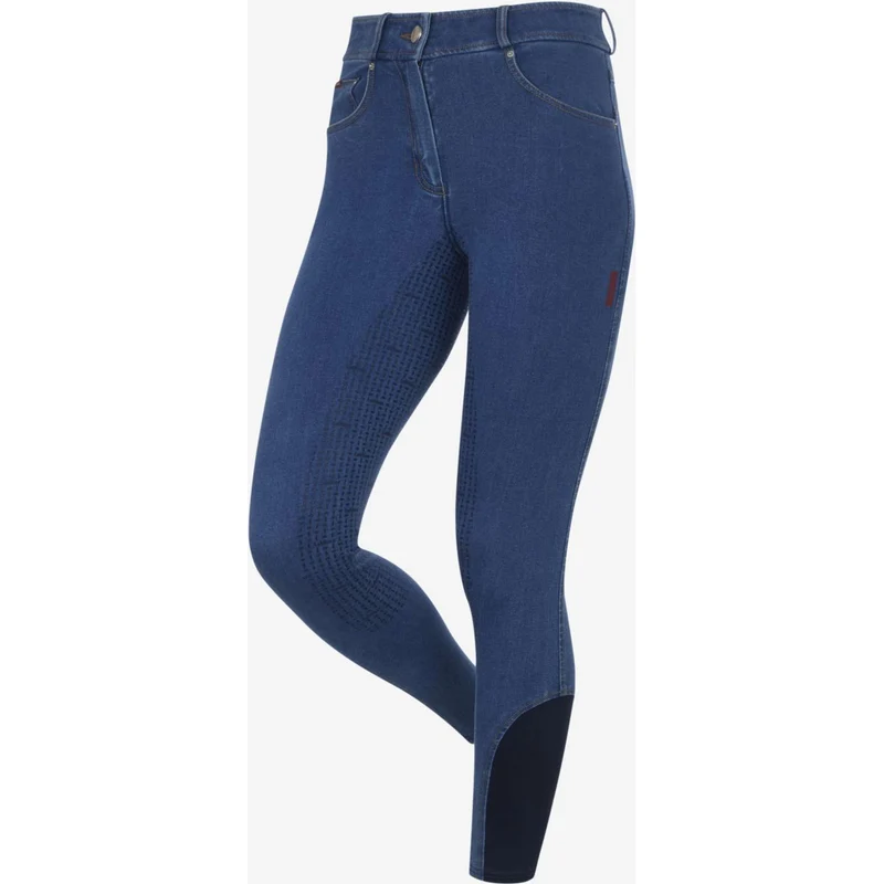 LeMieux Pantalon d'Équitation Dolly Denim Full Grip Denim