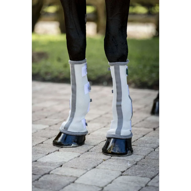 Horseware Fly Boots Set of 2 Argent/Gris Titane/Argent
