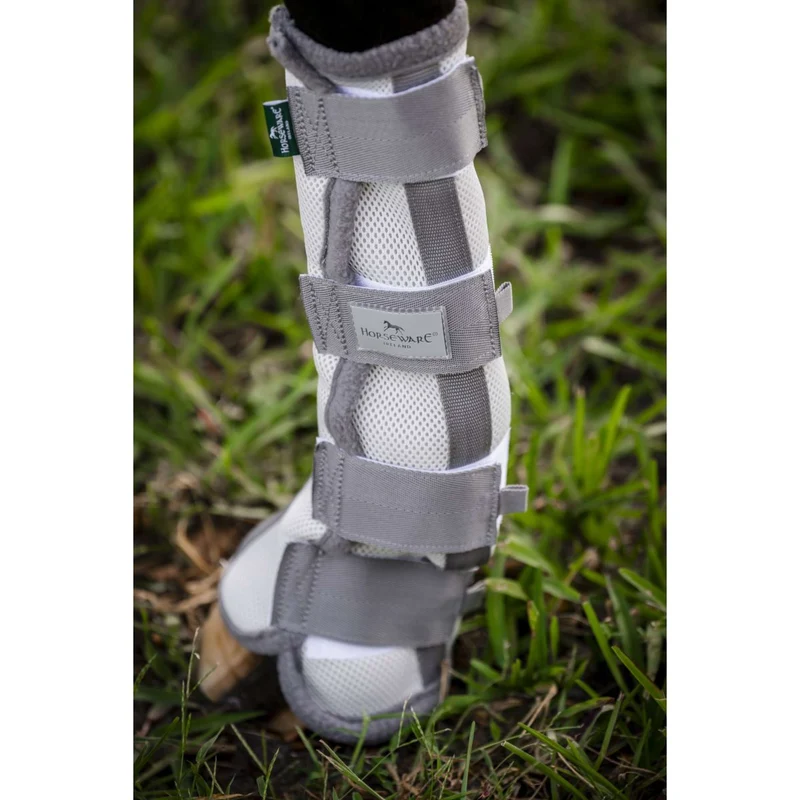 Horseware Fly Boots Set of 2 Argent/Gris Titane/Argent