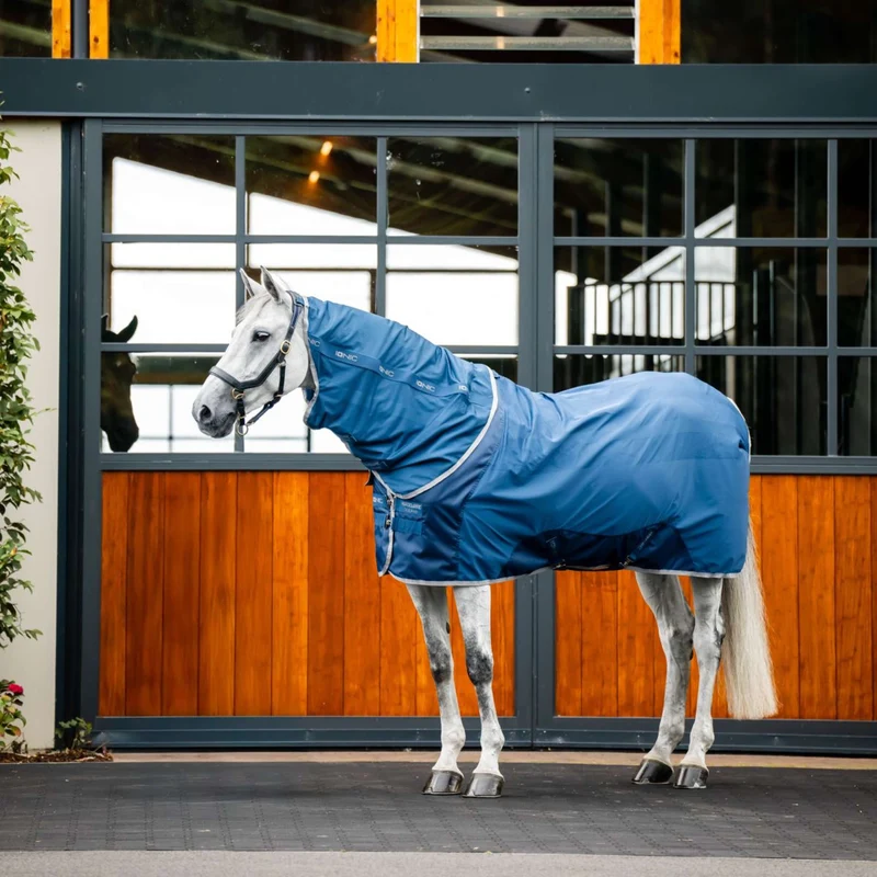 Horseware Couvre-Cou Therapy Mesh Cooler Bleu Impérial/Argent/Marine