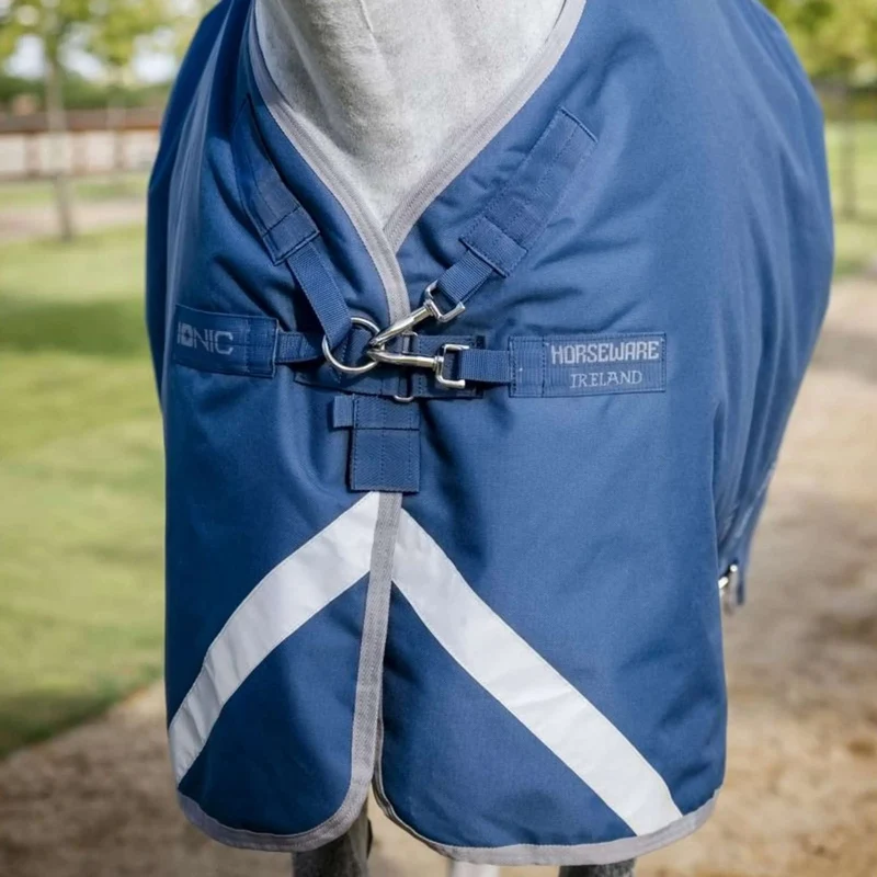 Horseware Therapy Turnout Ionic 100g Bleu Impérial/Argent/Marine