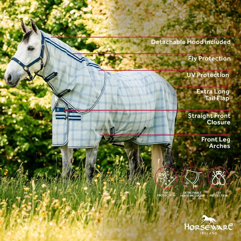 Horseware Couverture Anti-Mouches Newmarket Plus Witney Navy