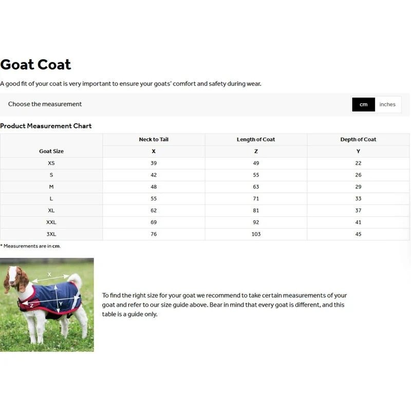 Horseware Goat Coat 0g Witney Navy