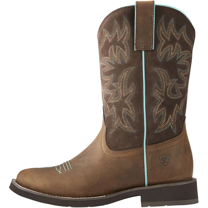Ariat Bottes Western Delilah Round Toe Distressed Brown