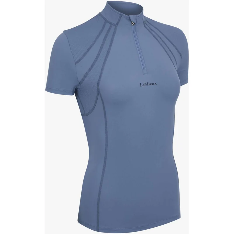 LeMieux Baselayer Mia Mesh Manches Courtes Bleu glace