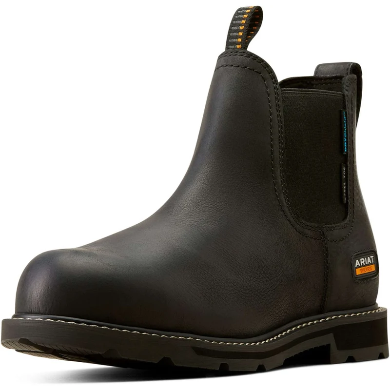 Ariat Jodhpurs Groundbreaker Chelsea Waterproof Steel Toe Hommes Noir