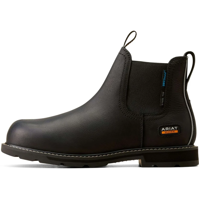 Ariat Jodhpurs Groundbreaker Chelsea Waterproof Steel Toe Hommes Noir