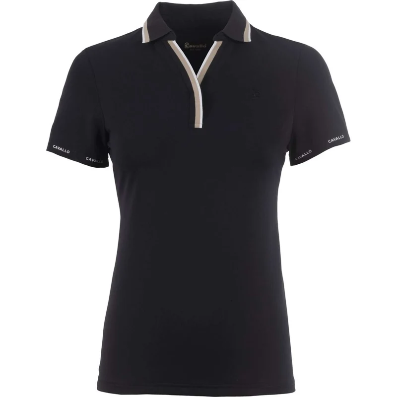 Cavallo Polo CavalPique V-Neck Noir