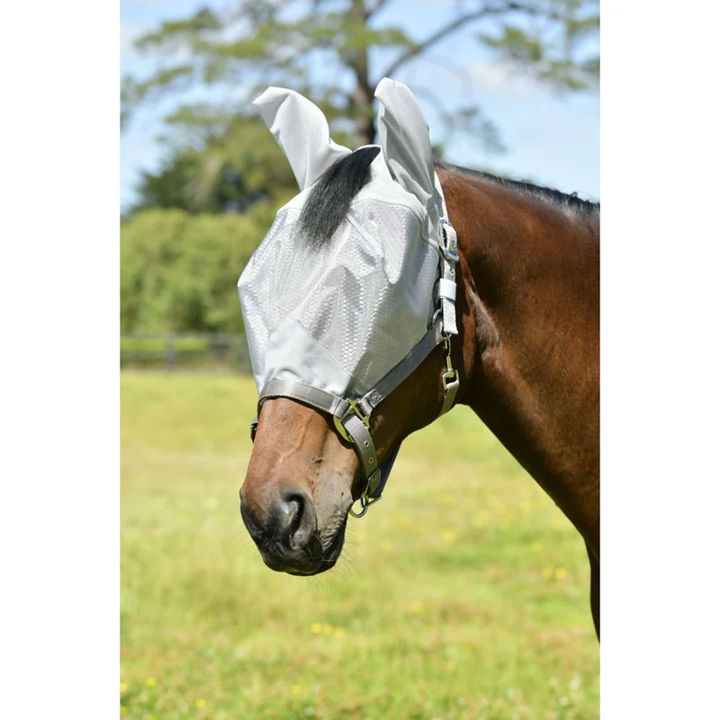 WeatherBeeta Masque Anti-Mouches ComFiTec Hexi Dual Argent
