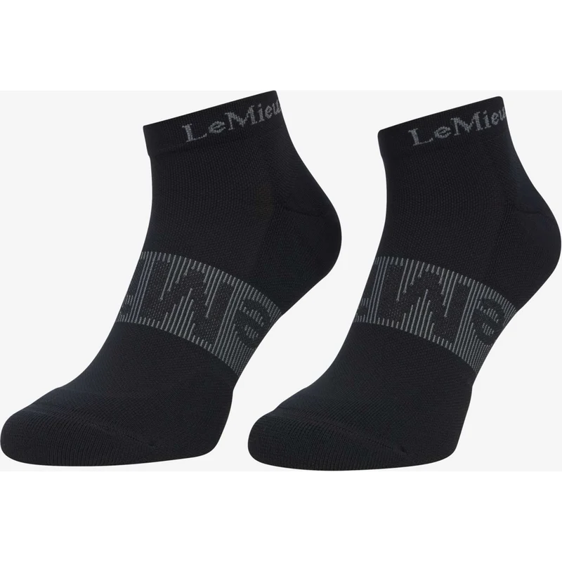 LeMieux Chaussettes Trainer 3 Pack Noir