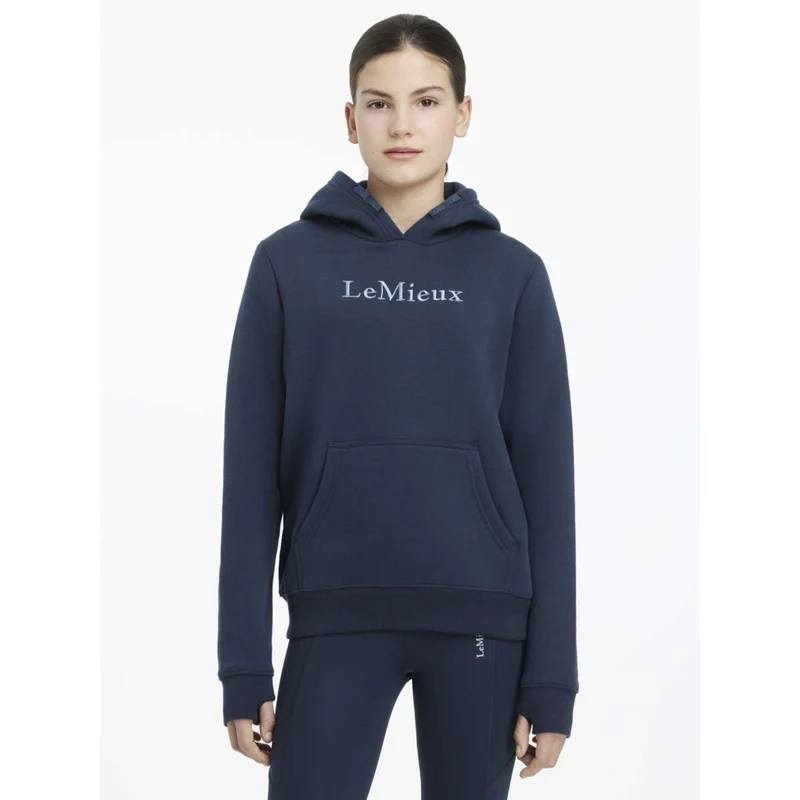 LeMieux Pull col Hoodie Young Rider Classique Marin
