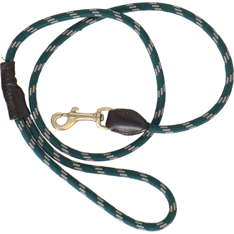 WeatherBeeta Laisse pour Chien Rope Leather Hunter Green/Brown