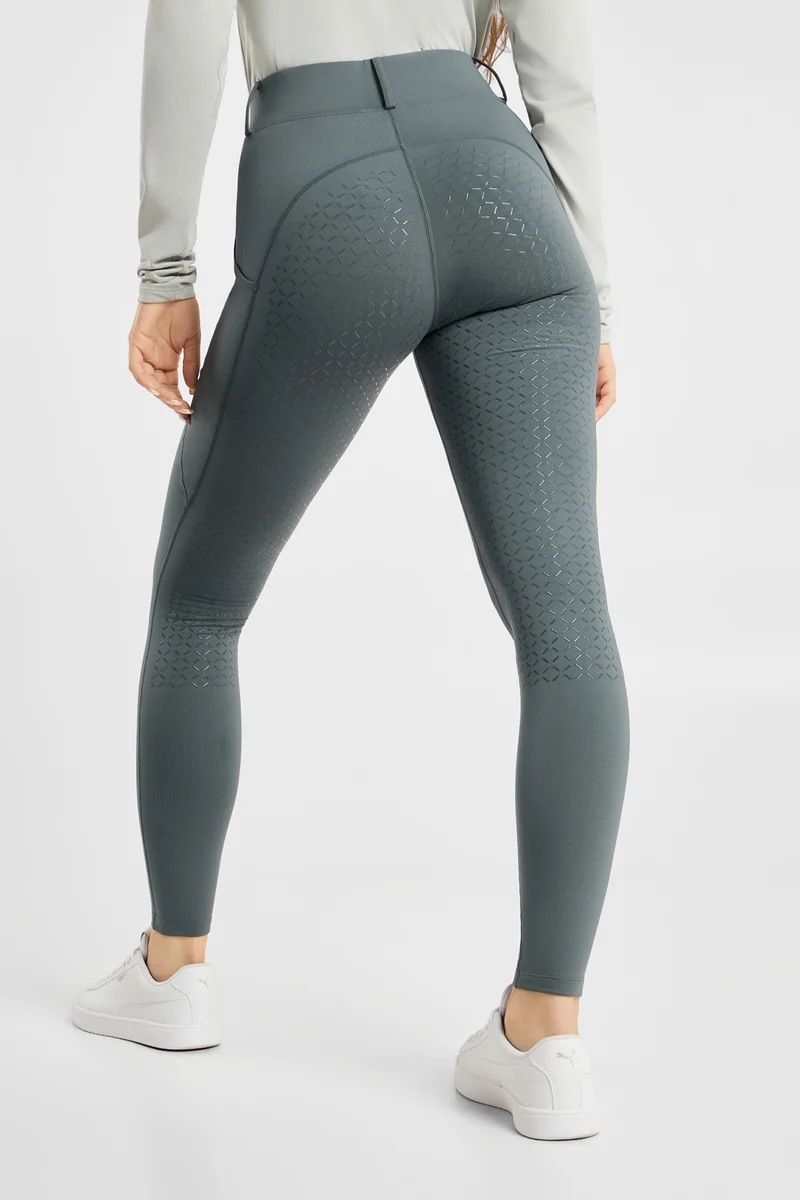 Dea pantalon d’équitation hiver femme full grip Balsam Green 42