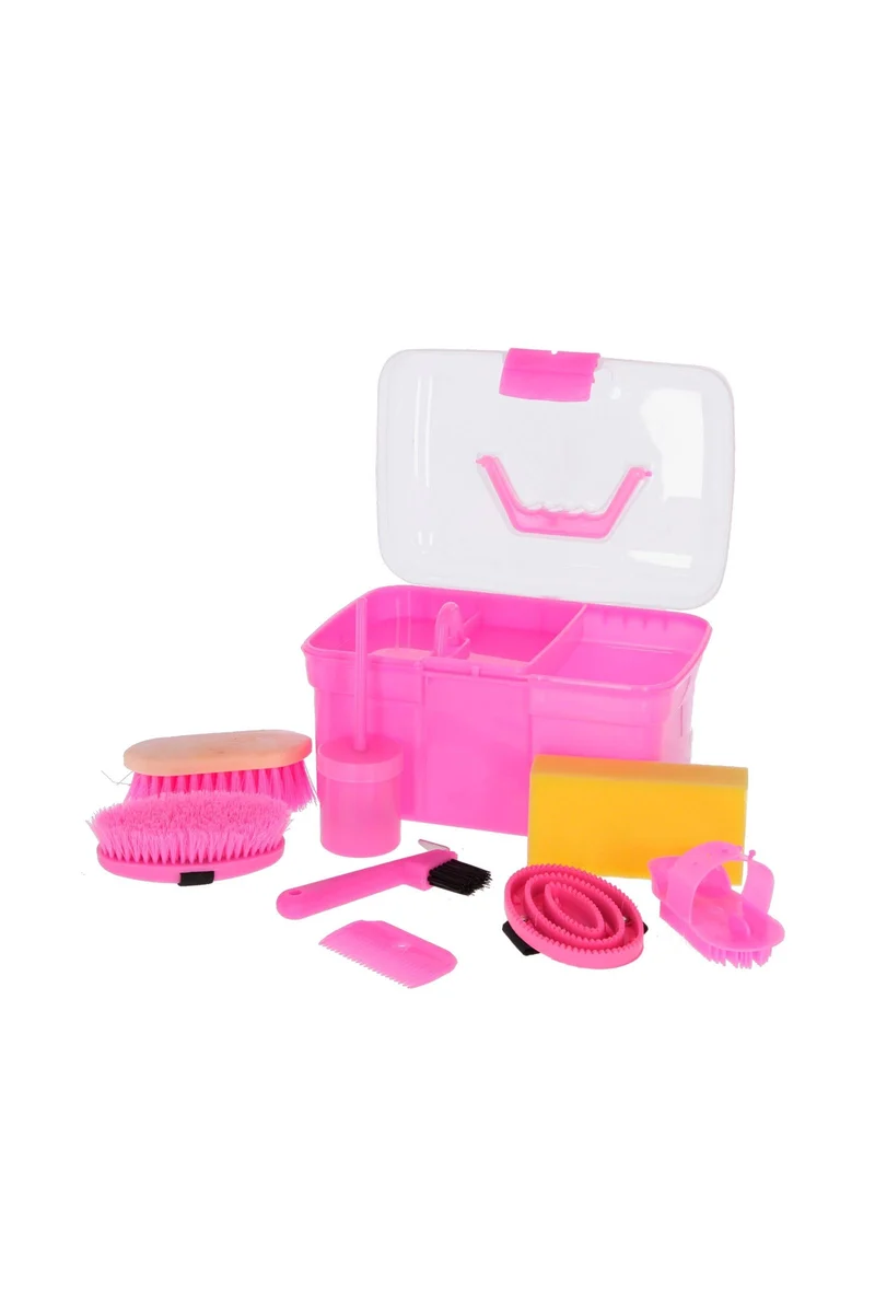 Coffret de pansage enfant avec accessoires Pink Taille unique